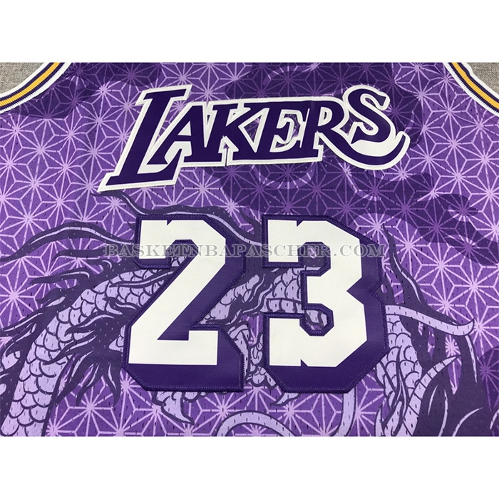 Maillot Los Angeles Lakers LeBron James NO 23 Asian Heritage Throwback 2018-19 Volet